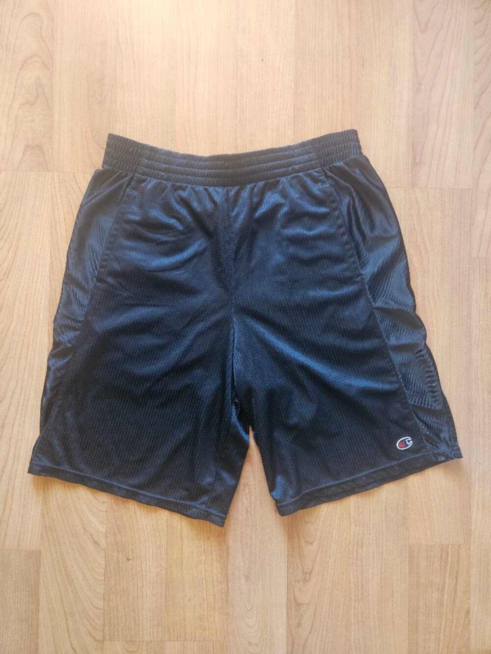 Champion Men's Black Athletic Shorts - Medium
